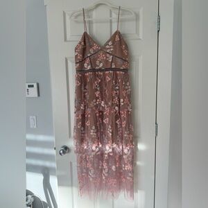 Self-Portrait Pink Floral Dress